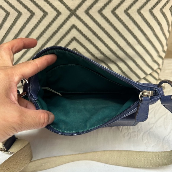 Coach Blue Leather Crossbody Bag - Picture 6 of 11